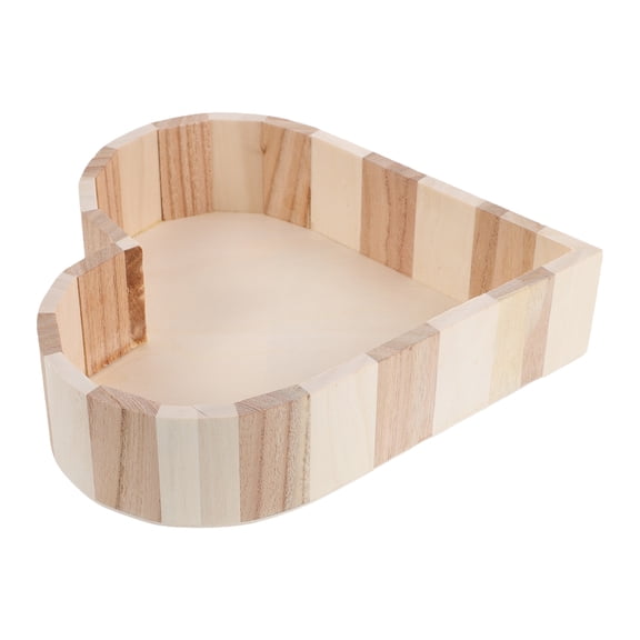 CRILSTYLEO Portable Wood Storage Bin for Bathroom Countertop with Matte Lacquer Finish and Easy Access