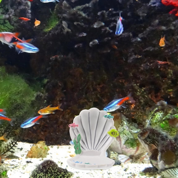 CRILSTYLEO Aquarium Shell Ornament Resin Assorted Color Realistic Fish Tank Decor