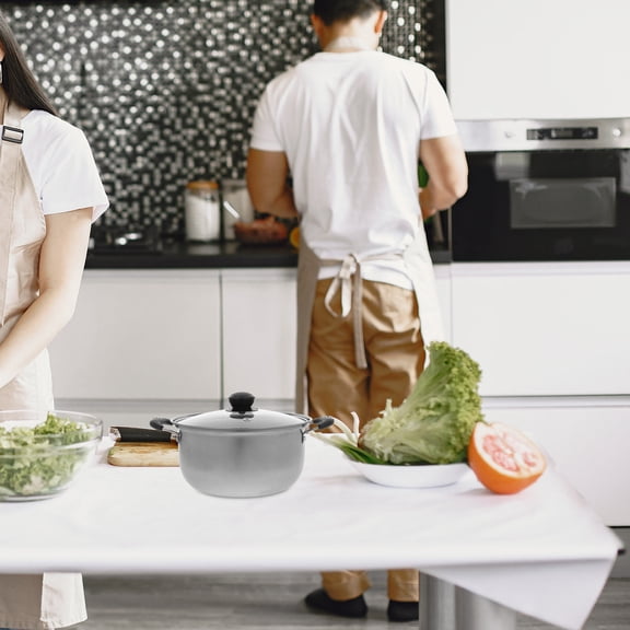 CRILSTYLEO Round Cooking Steamer Stainless Steel Soup Pot for Kitchenware 1Pack