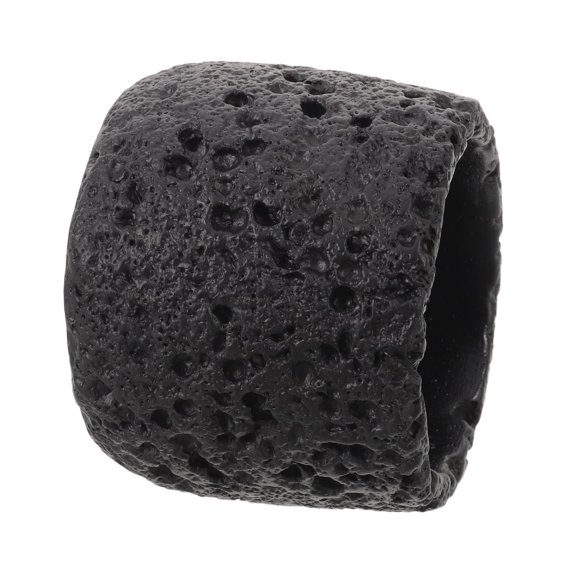 CRILSTYLEO Rustic Black Cement Match Storage Jar with Match Striker for Tabletop Use