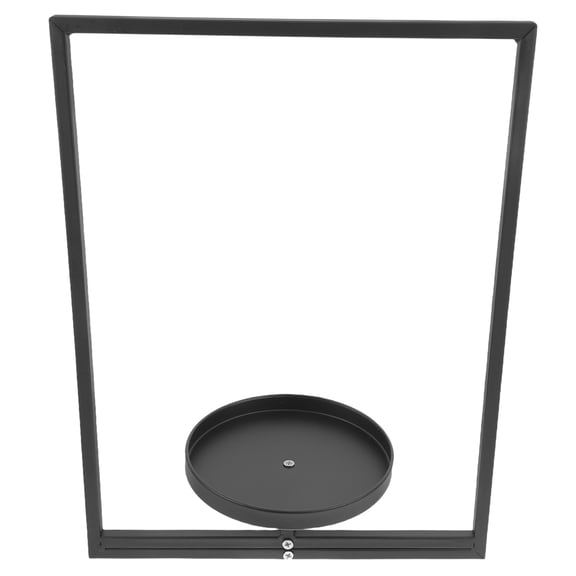 CRILSTYLEO Space Saving Black Wall Mounted Plant Rack Indoor and Outdoor Flower Pot Display Shelf