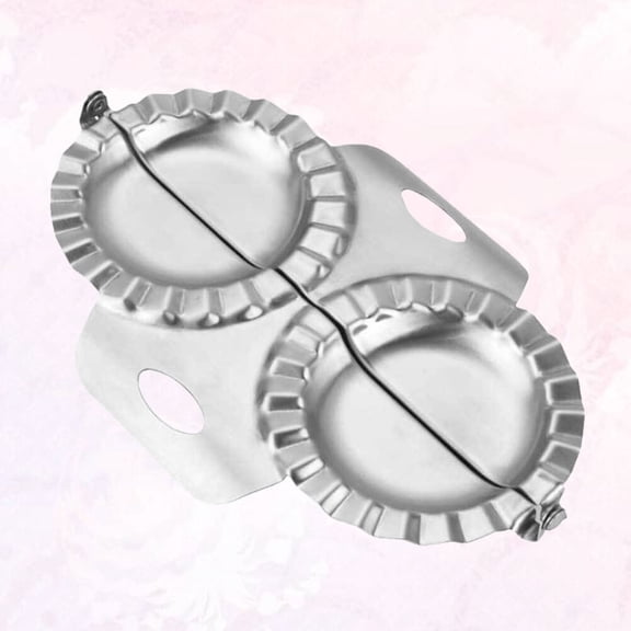 CRILSTYLEO Stainless Steel Dumplings Mold for Easy Dumpling Making and Silver 3.5 Inch