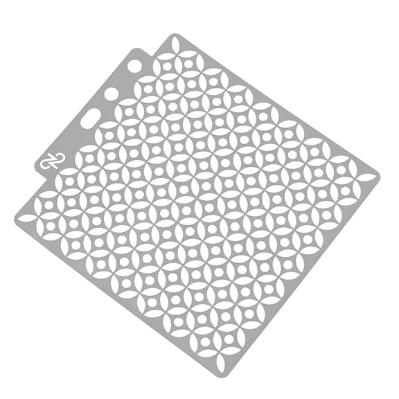 CRILSTYLEO Grey Drawing Stencil Plastic for Paper Crafts, Art Projects, and Precise Drawing Designs