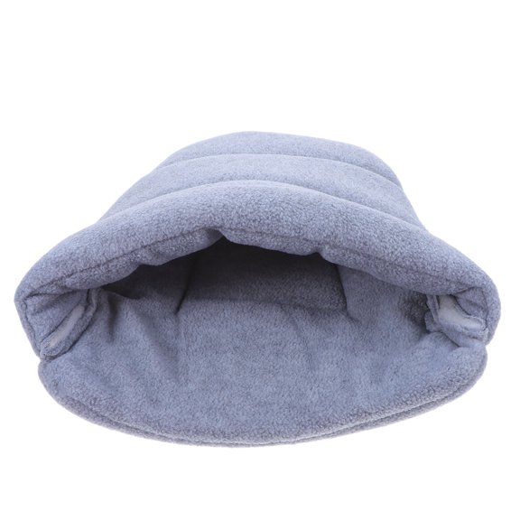 CRILSTYLEO Stylish Light Grey Pet Nest Bed Triangular Cozy Warmth for Small Dogs and Cats Indoor Use