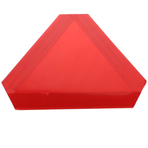 CRILSTYLEO Triangle Reflective Slow Moving Vehicle Sign Metal Safety Sign for Agricultural Vehicles