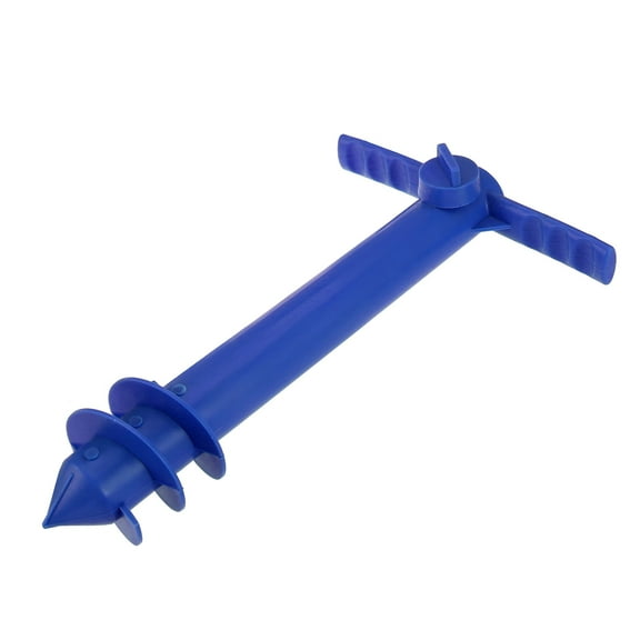 CRILSTYLEO Blue Plastic Umbrella Base Anchor for Patio Umbrellas, Keeps Umbrella Stable and Secure, 1 Set