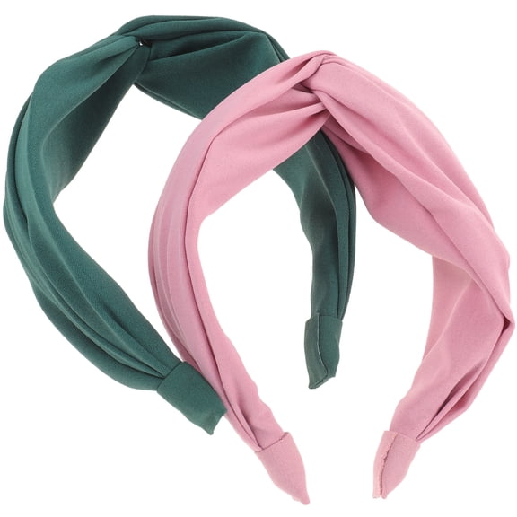 CRILSTYLEO Unique Assorted Color Knot Head Wrap for Women's Cloth Hair Accessory Lightweight Elegant Design 2pcs