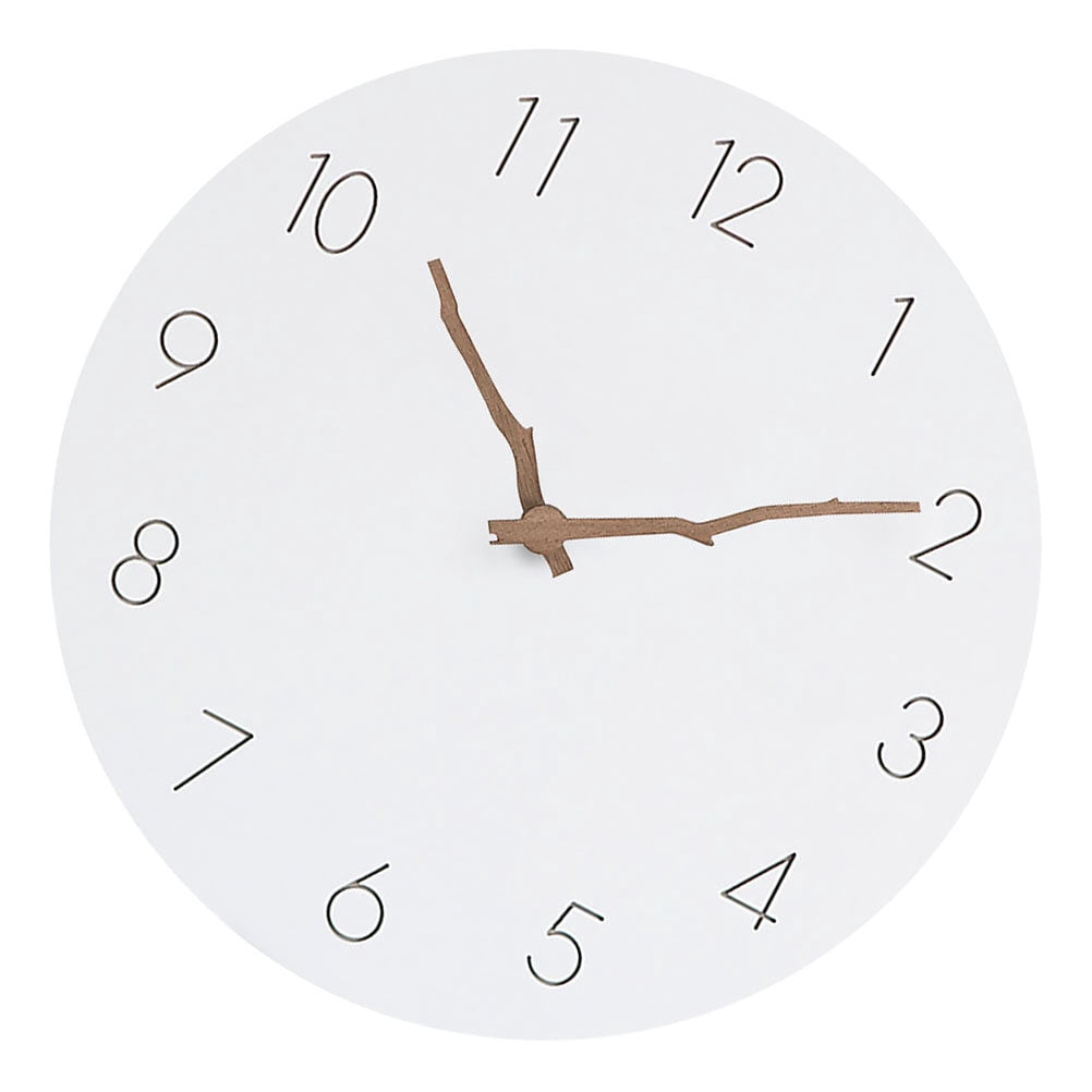 CRILSTYLEO Decorative Wall Clock for Living Room and Bedroom, MDF Material, Stylish Background Design, 1 Pack