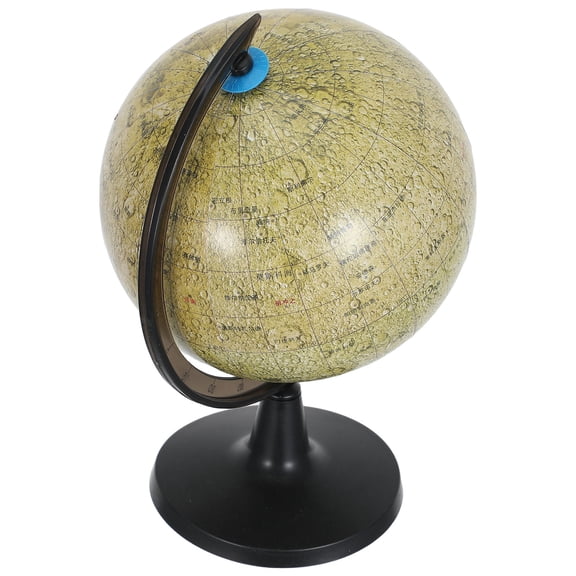 CRILSTYLEO Waterproof Transparent Lunar Globe Rotating Moon Globe for Classroom and Home Decor