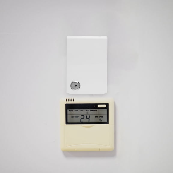 CRILSTYLEO Weather-Resistant White ABS Outdoor Box Enclosure for Air Conditioner Control