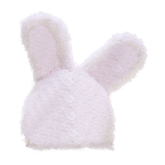 CRILSTYLEO White Plush Rabbit Ear Pet Headgear for Cats and Small Dogs Comfortable and Durable Ideal for Parties 1PC