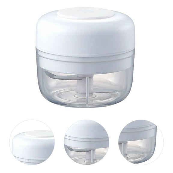 CRILSTYLEO White Vegetable Crusher Garlic Mincer Electric Plastic Material Kitchen Tool