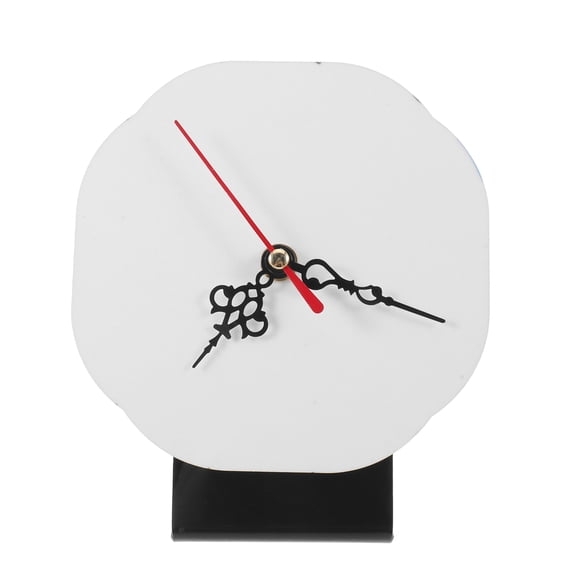 CRILSTYLEO White Wooden Clock Face for Crafts with Smooth Surface Compatible with DIY Clock Mechanisms