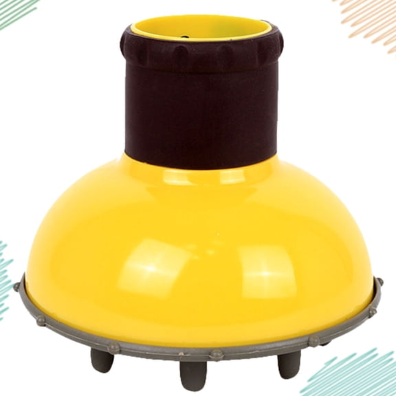 CRILSTYLEO Yellow Hair Styling Diffuser Durable Plastic Hair Dryer Tool with Rotatable Air