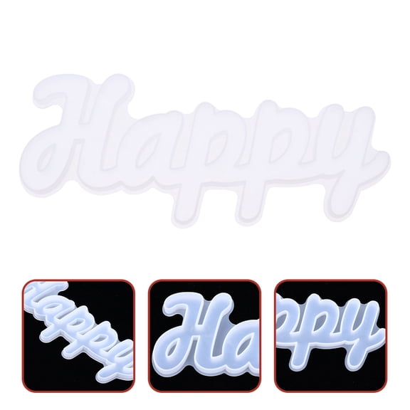 CRILSTYLEO White Silicone Fondant Letter Mold 1pc for Cake Decorating, Home Decor, Crafting, Ornaments and Baking Projects