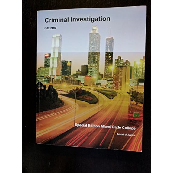 Pre-Owned CRIMINAL INVESTIGATION CJE 2600 Paperback