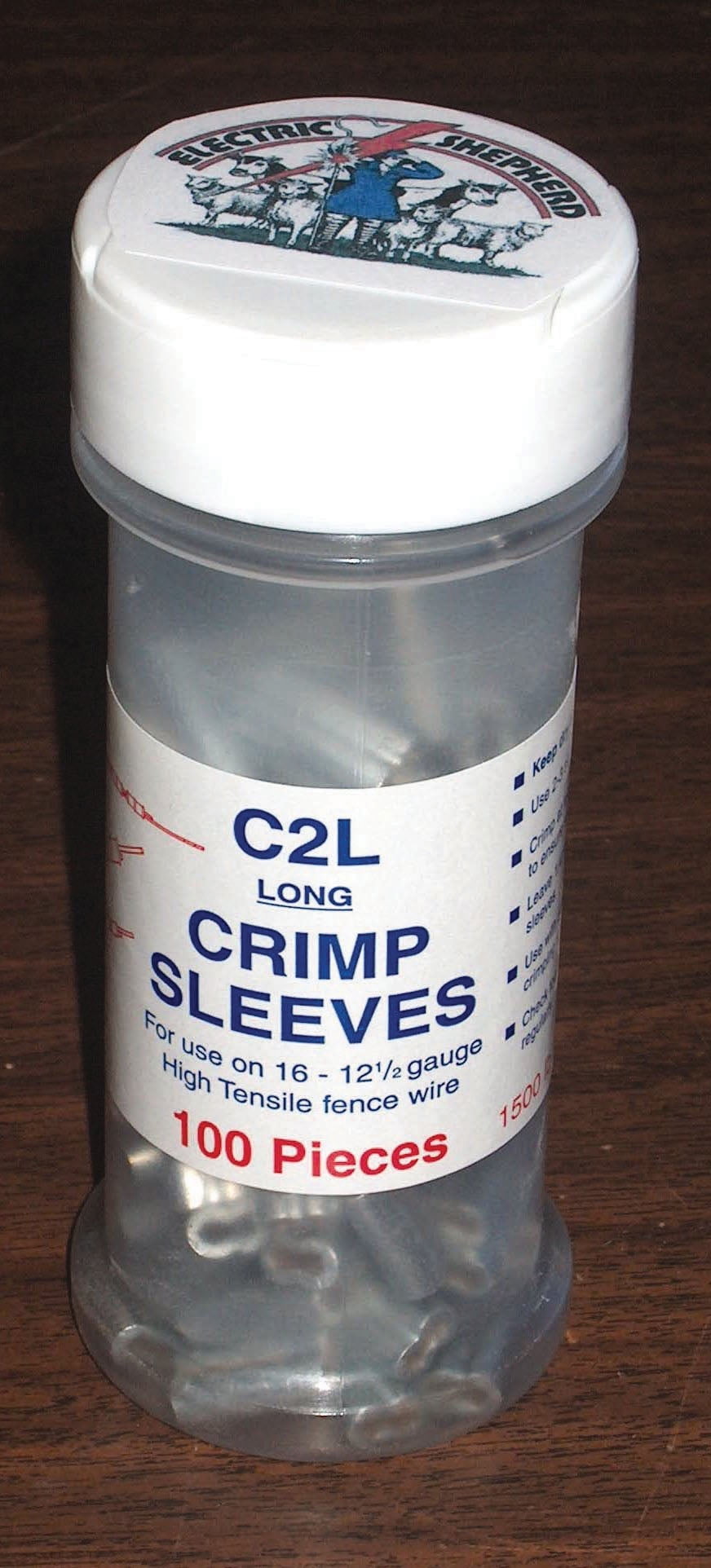 CRIMP SLEEVE FOR WIRE SILVER 100 PACK