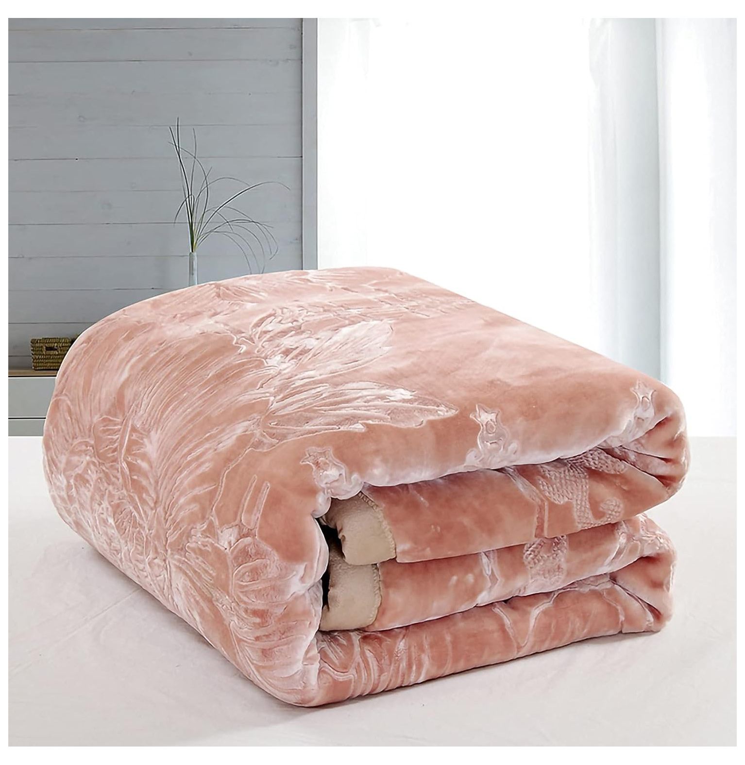 CRIXLHIX 11 Lb Heavy Blanket,Korean Mink Blanket Queen Size79x91,Silky