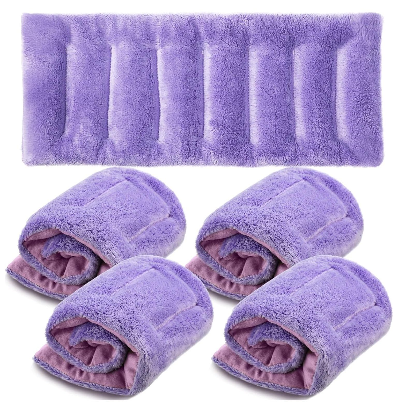 CRIXLHIX 4 Pack Microwave Heating Pad 7 x 18 Inch Microwavable Heating