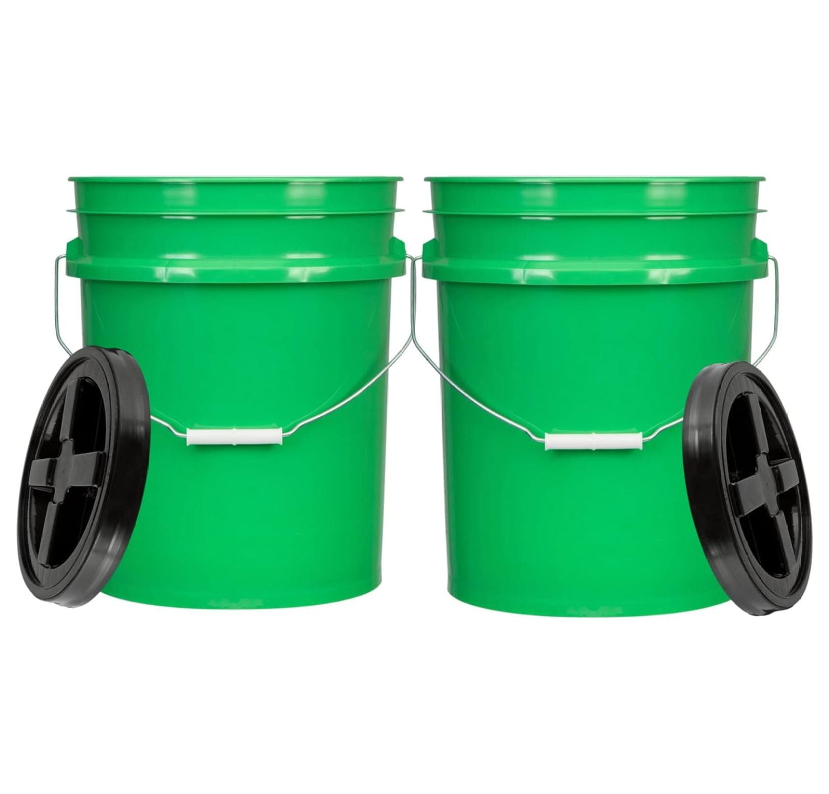 CRIXLHIX 5 Gallon Buckets pails with Screw on Air Tight Lids - Food ...