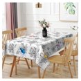 thumbnail image 1 of CRIXLHIX 70x90inches Rustic Rectangular Tablecloth Black and White Floral Sketch with Colorful Butterflies Printed Farmhouse Table Cloth Waterproof Table Cover for Home Kitchen Dinning Room Patio, 1 of 7