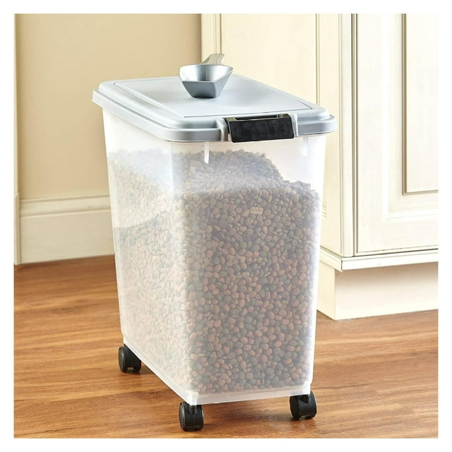 CRIXLHIX Airtight Pet Food Container with for Dog or Cat Dry Food