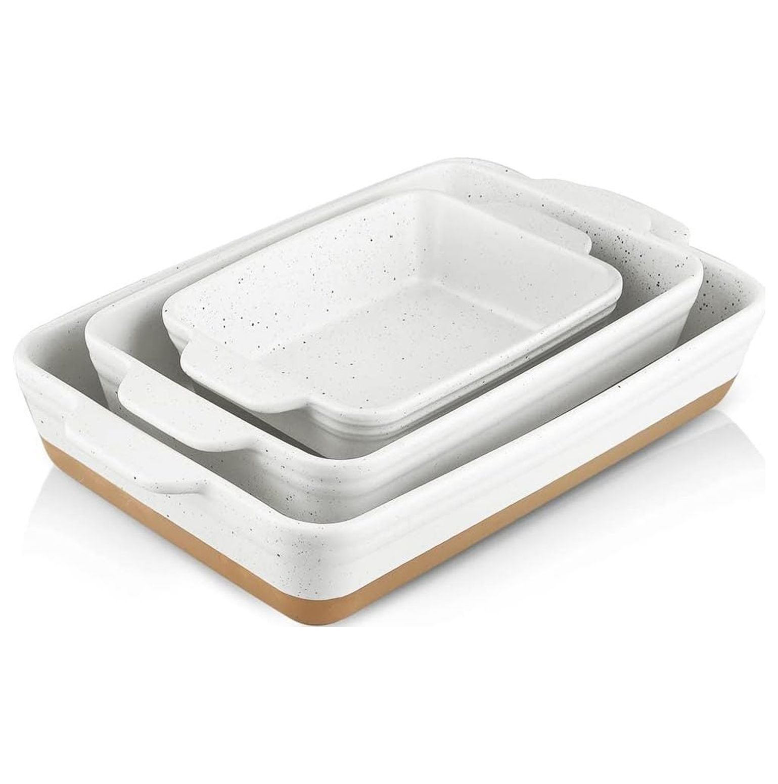 CRIXLHIX Baking Dish Set, 9x13 Baking Dish, Large Casserole Dish Set
