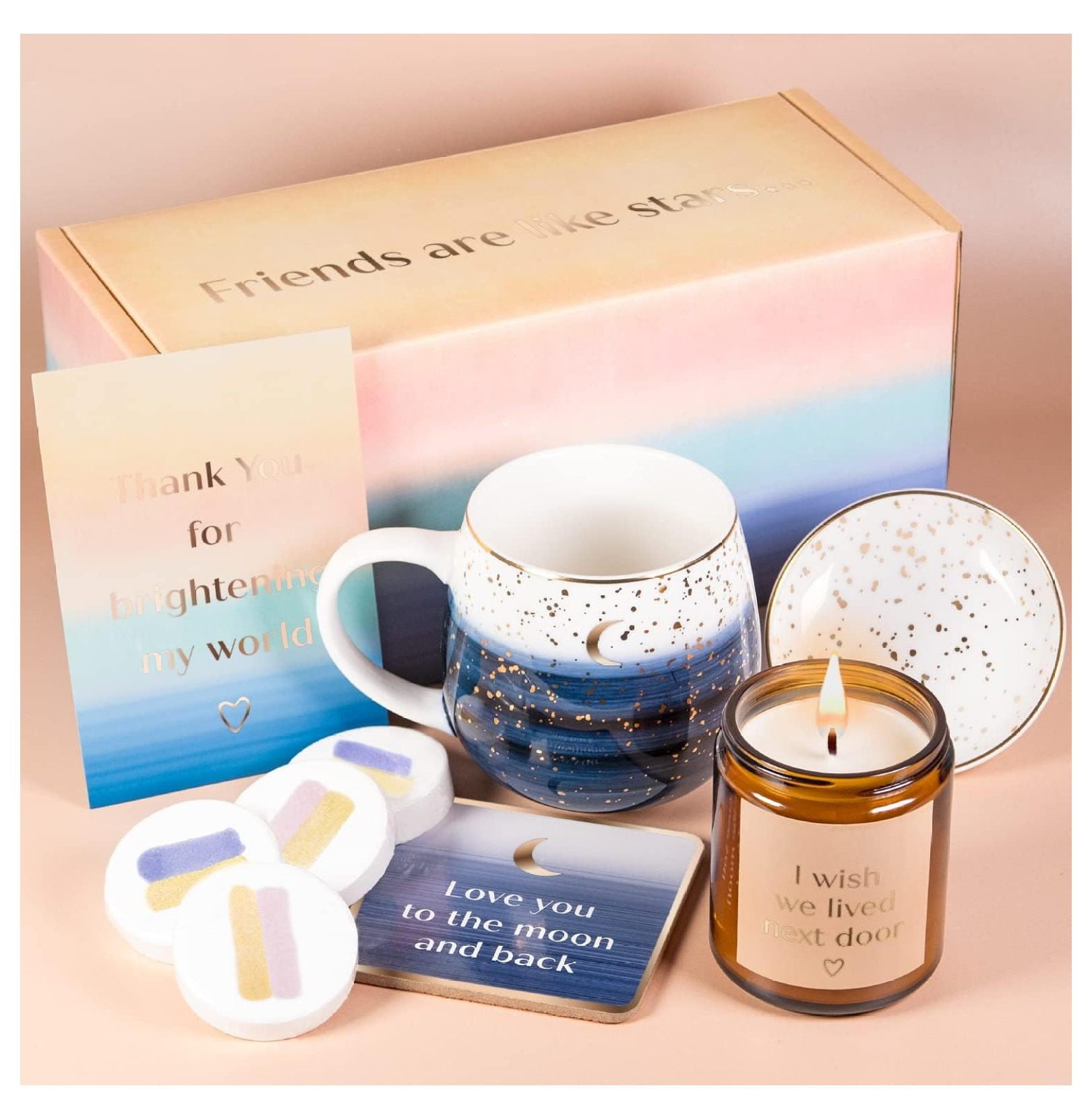 CRIXLHIX Best Friend Gift Basket Unique Best Friend Birthday Gifts for Women, Great Long