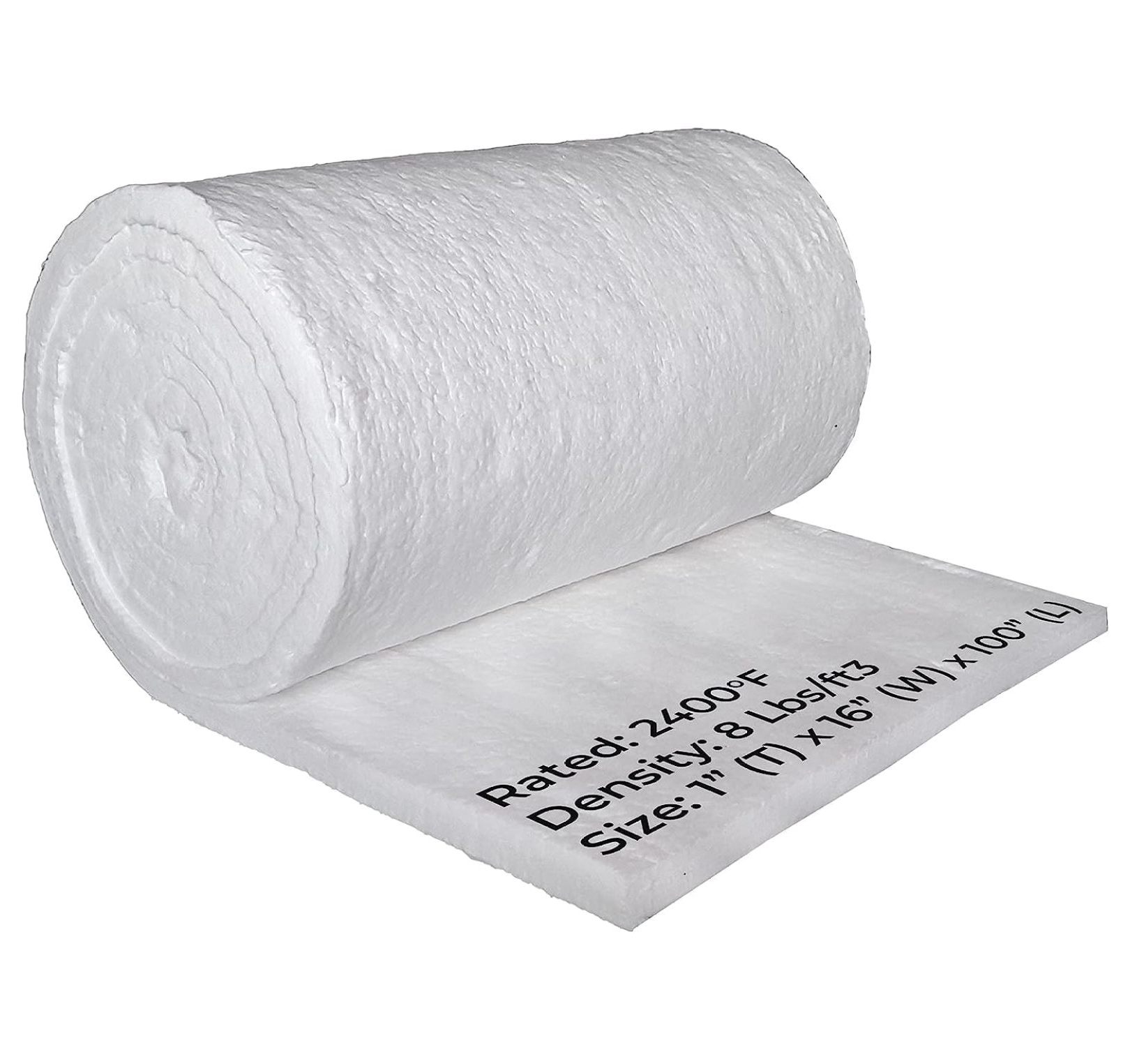 CRIXLHIX Ceramic Fiber Insulation Blanket 100" x 16" x 1" (Thick