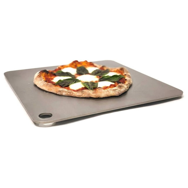 CRIXLHIX Conductive Cooking Square Pizza Steel Plate for Oven Cooking