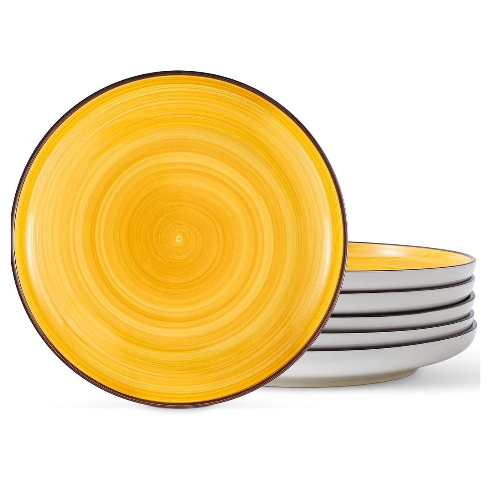 CRIXLHIX Dinner Plates Set of 6, 10 Inch Ceramic Dessert Plates