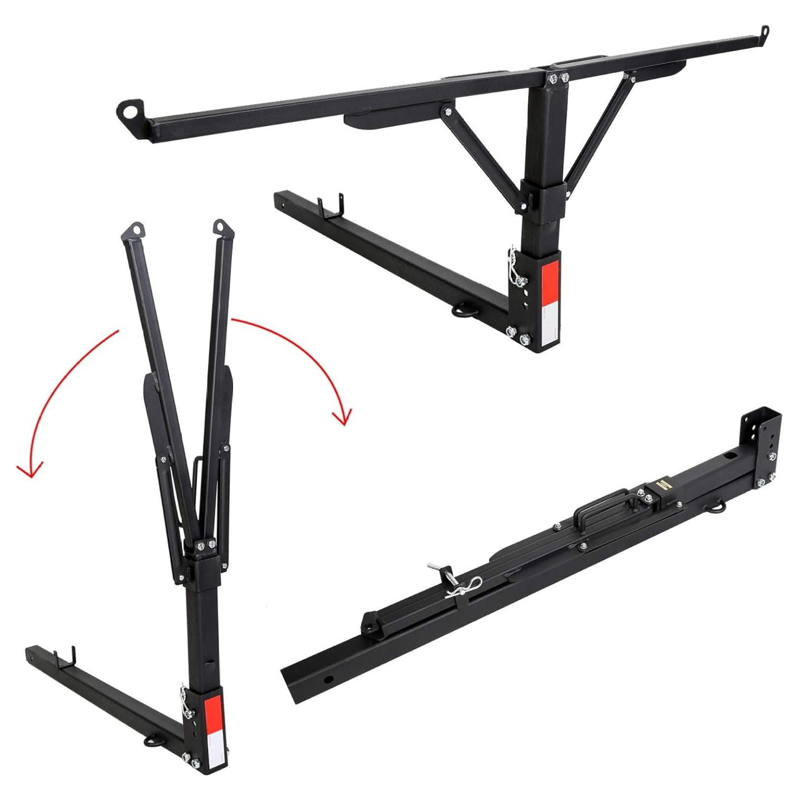 CRIXLHIX Foldable Pick Up Truck Bed Hitch Extender Extension Rack Canoe