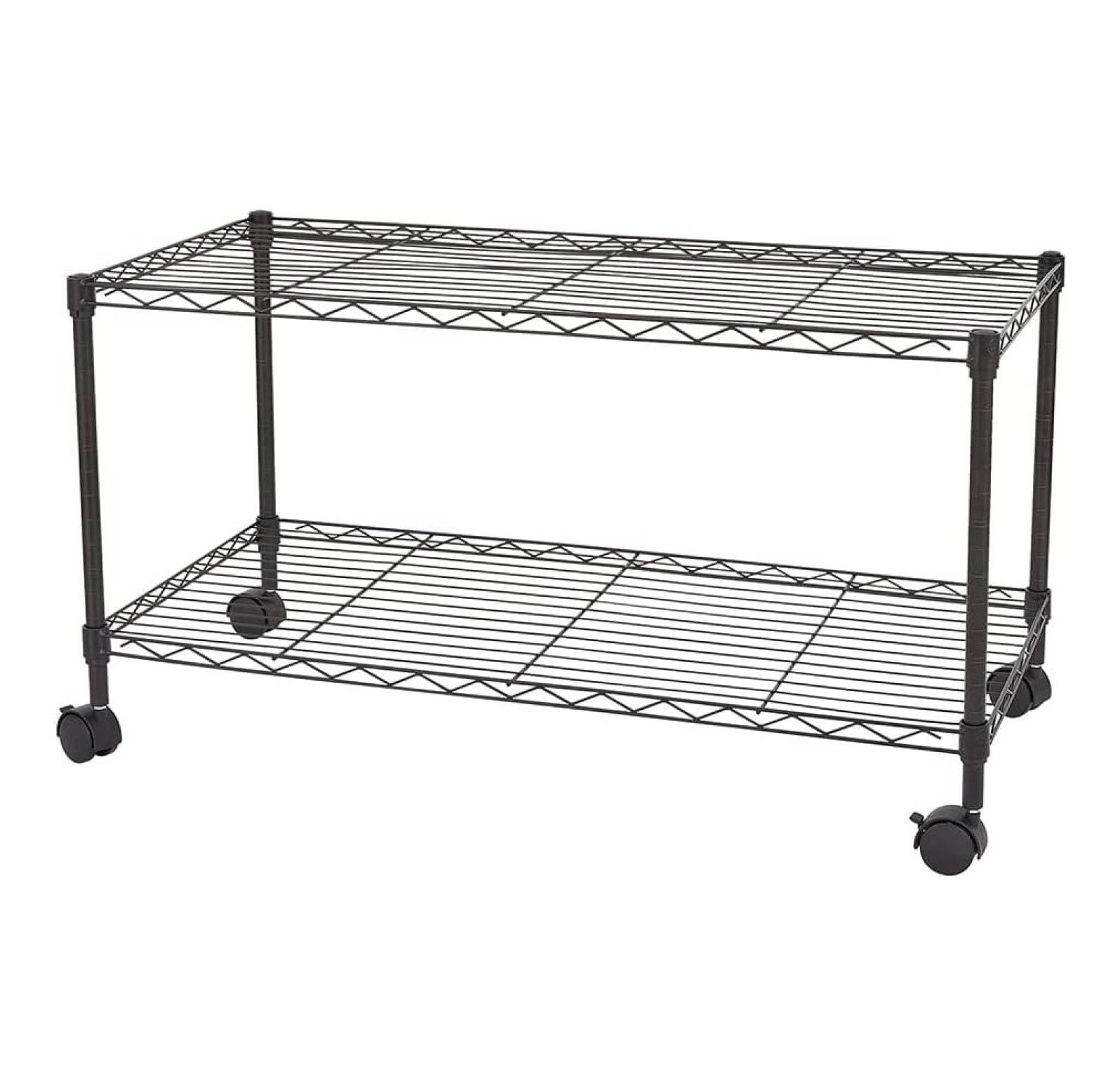 CRIXLHIX Medium Adjustable, Heavy Duty Storage Shelving Unit on Wheel