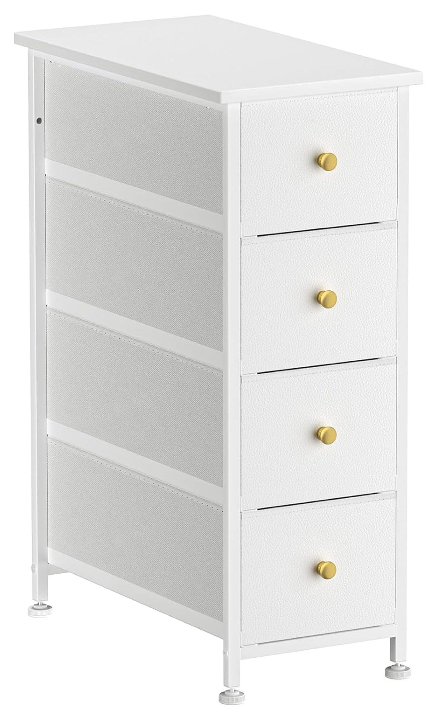 CRIXLHIX Narrow Dresser Storage Tower with 4 Drawers, Slim Dresser