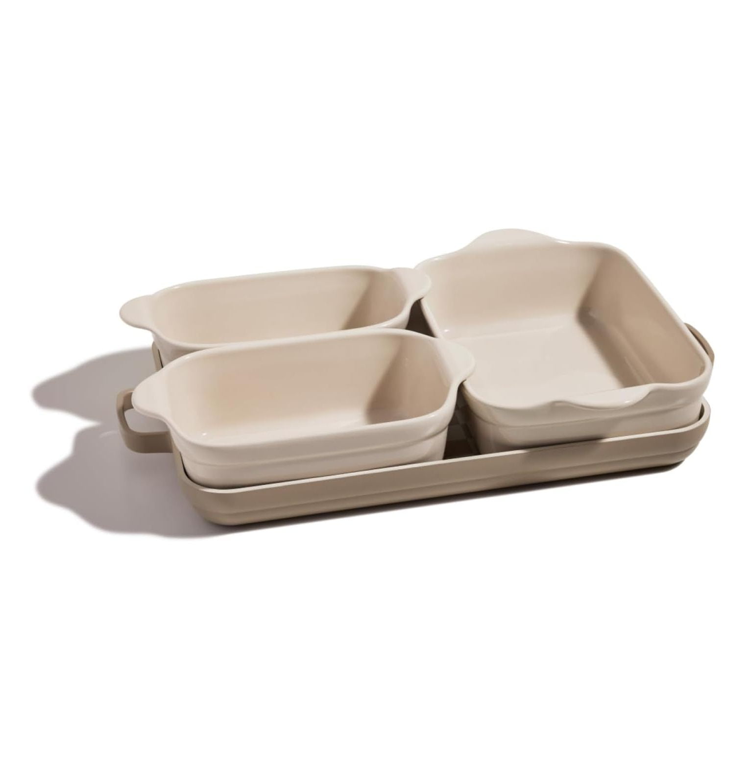 CRIXLHIX Ovenware Set 5Piece Nonstick, ToxinFree, Ceramic, Stoneware Set with Oven Pan