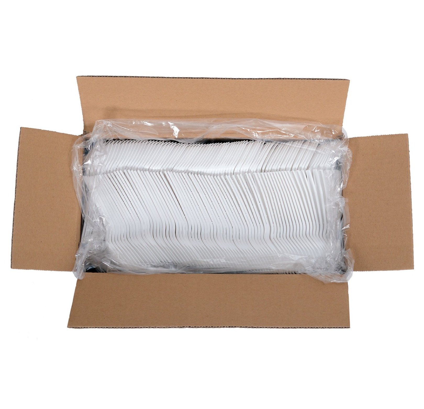 CRIXLHIX Plastic Sporks, Medium Weight Polypropylene (PP), White