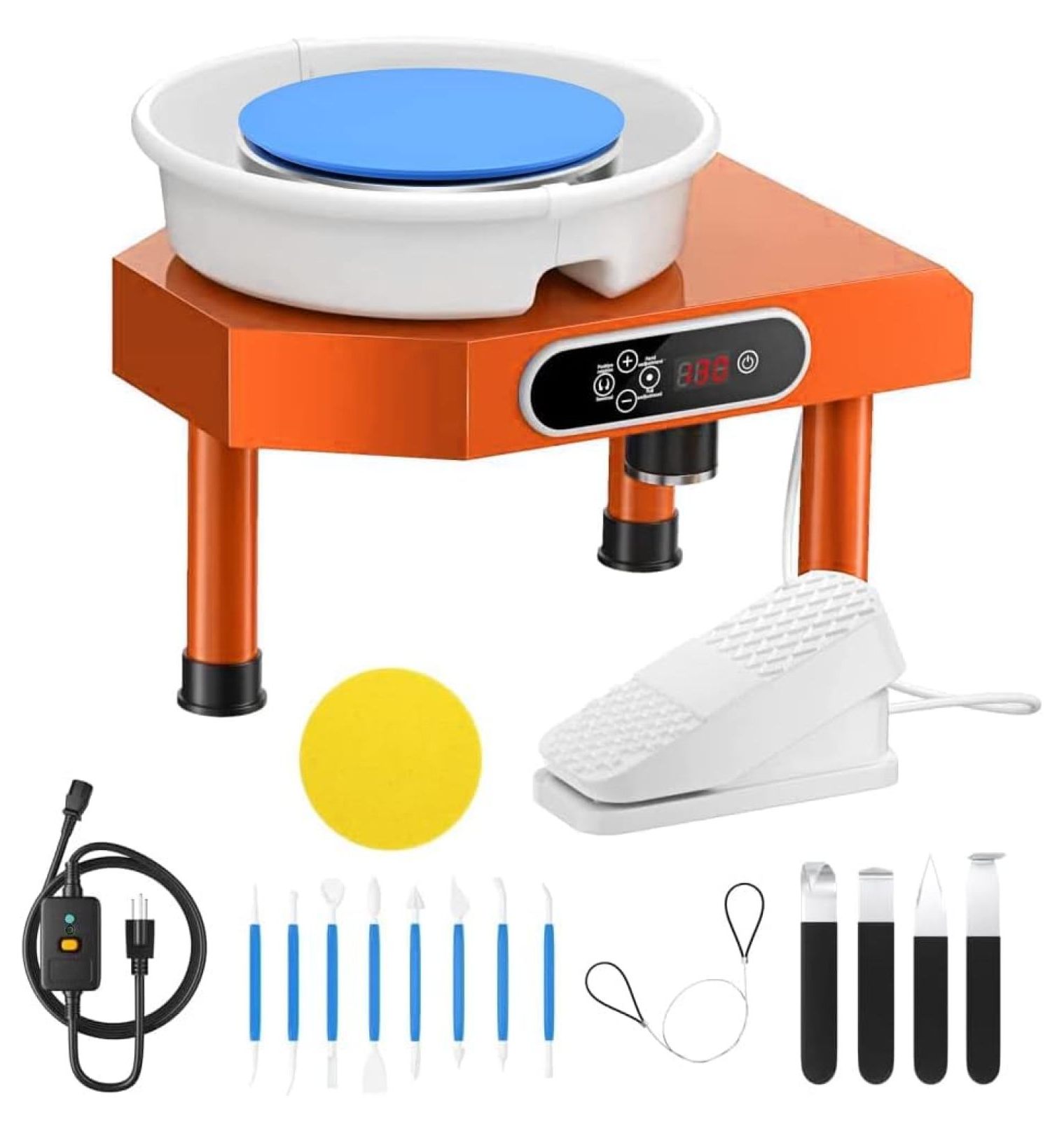 CRIXLHIX Pottery Wheel with Bat, 9.8'' Clay Electric Ceramic Throwing