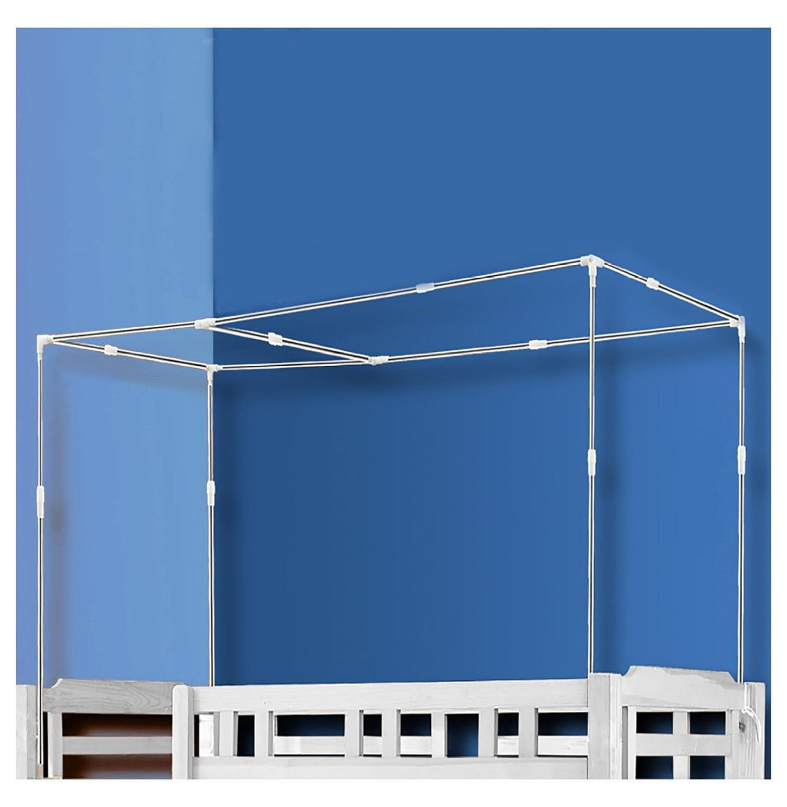 CRIXLHIX Retractable Stainless Steel Canopy Bed Bed Frame Post 4