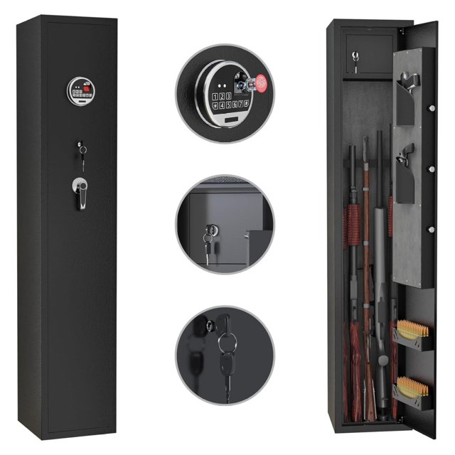 CRIXLHIX Rifle Gun Safe,Quick Access Gun Safes for Home Rifles and