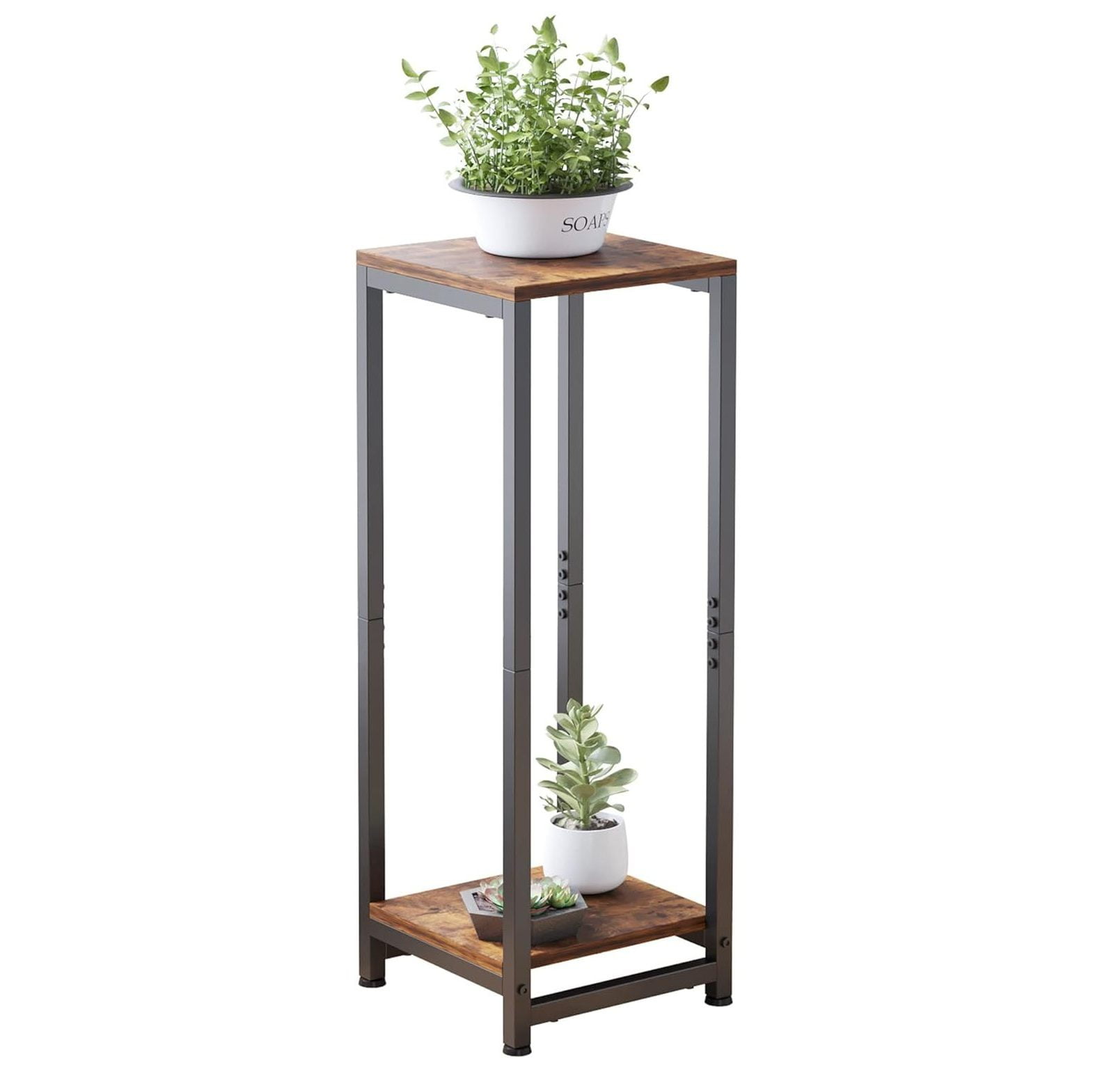 CRIXLHIX Tall Plant Stands Indoor ,2 Tier Pedestal Stand, Corner Plant