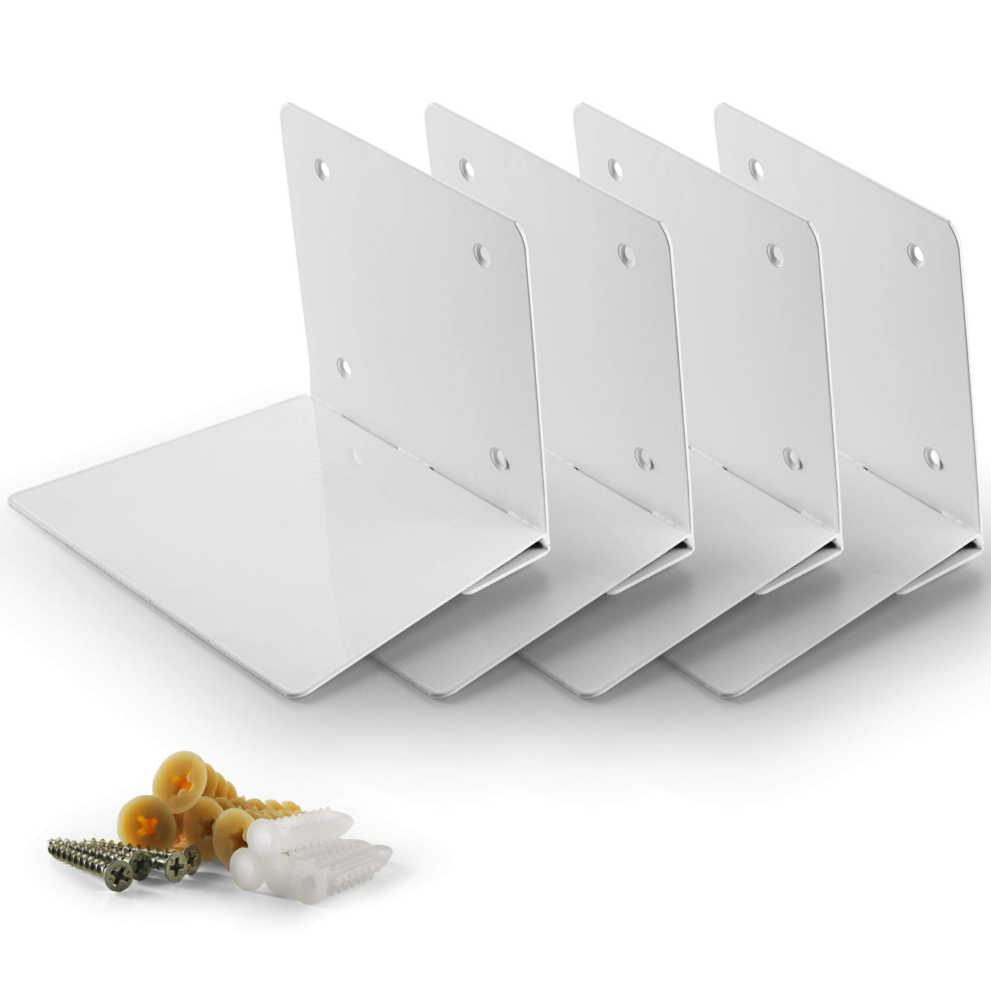 CRIZTA Invisible Floating Bookshelf, Heavy Duty Wall Mounted Book Organizer, Metal Shelves