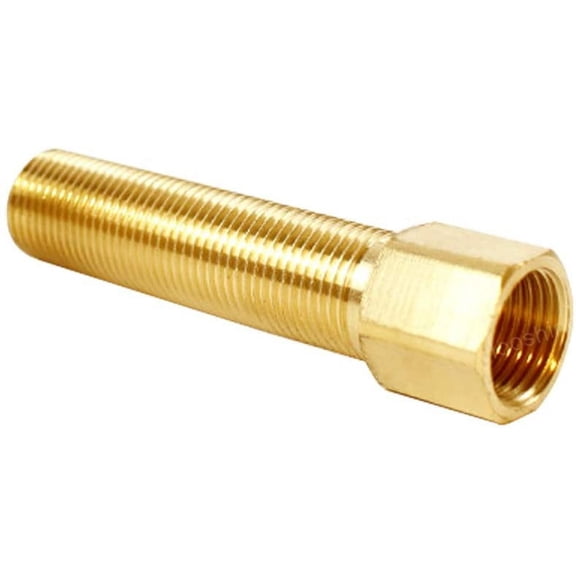 CRKMGS-1/2" Male to 1/2" Female Straight Thread Brass Extension Pipe Fitting Hex Pipe Nipple Bushing Adapter Length 3.94 Inch/100 mm