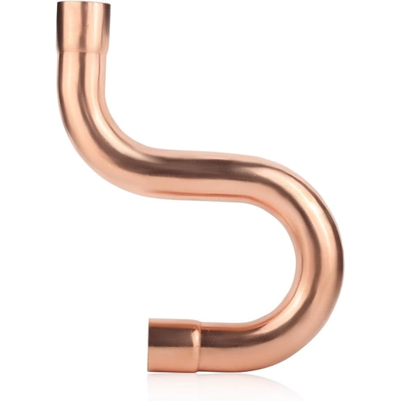 CRKMGS-1-Pack Copper Fittings, 3/4" X 3/4" Copper Suction Line P-Trap, C x C with Sweat Solder Connection