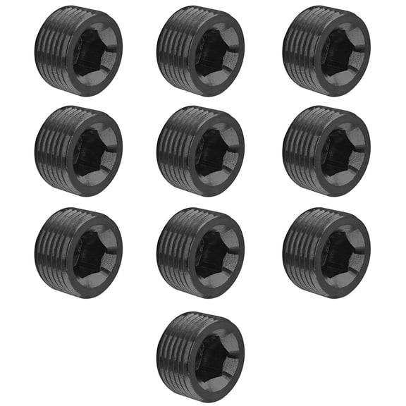 CRKMGS-10Pcs Carbon Steel 1/4'' Pipe Plug Fitting