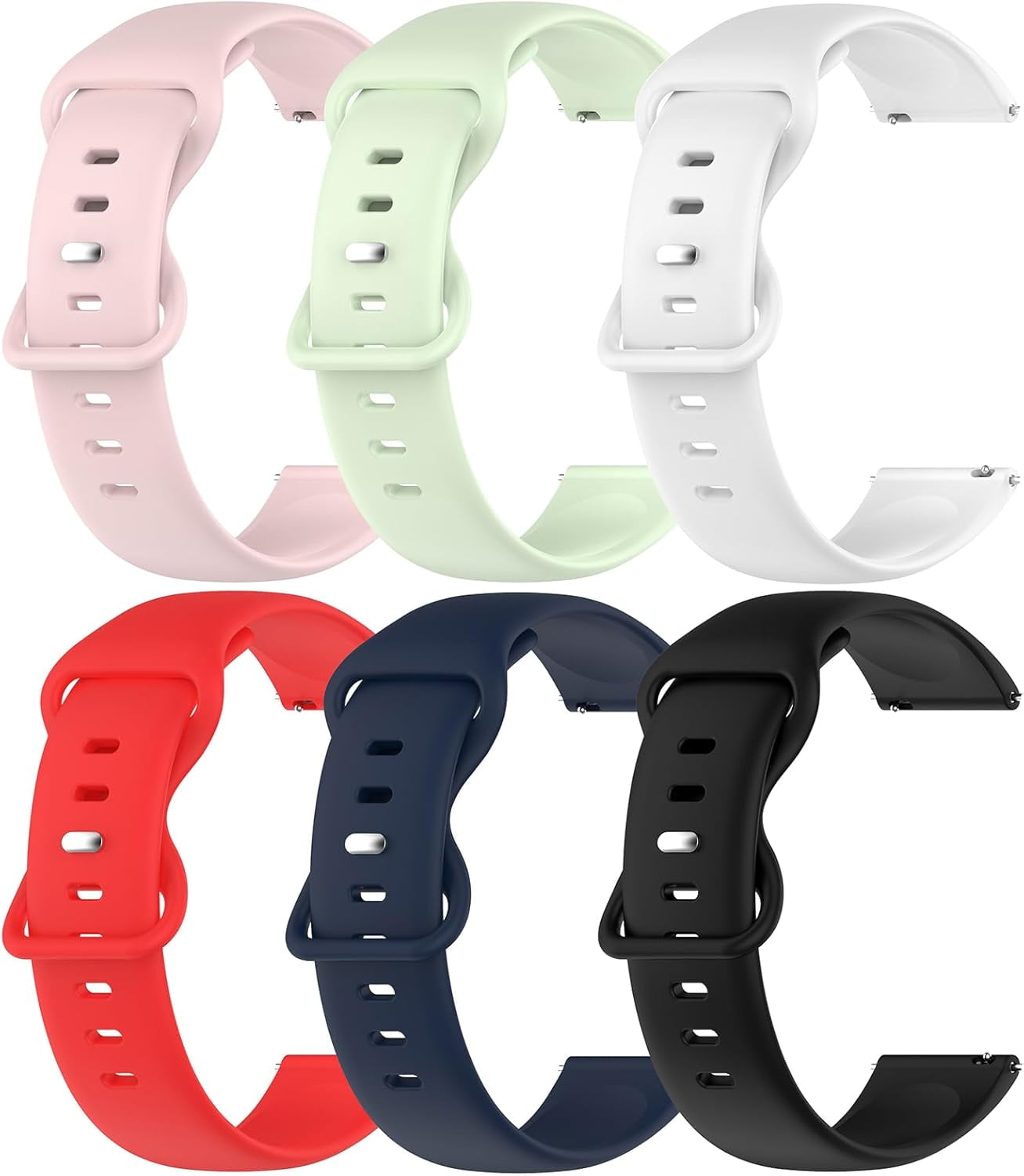 CRKMGS-6Pack Bands for D1 Watch Strap Compatible with RUIMEN Smartwatch Waterproof Replacement Band Strap