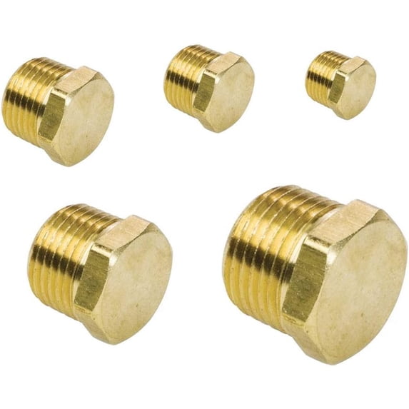 CRKMGS-Brass Hex Head Plug Pipe Fitting Assortment Kits 1/8