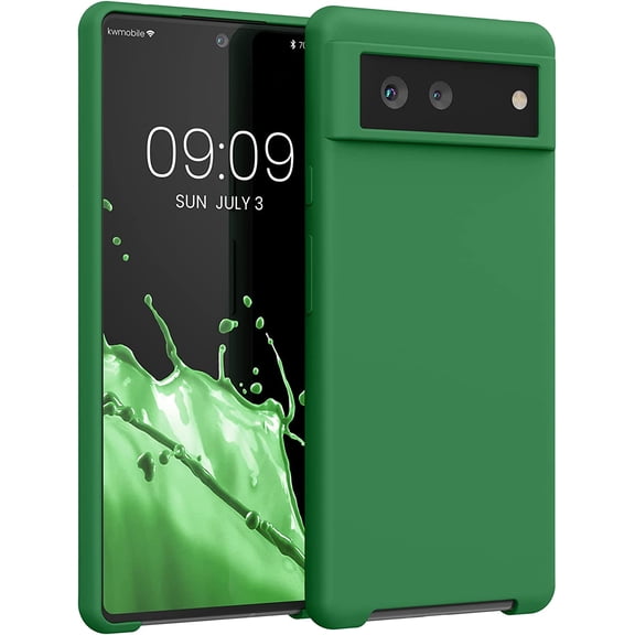 CRKMGS-Case Compatible with Google Pixel 6 Case - TPU Silicone Phone Cover with Soft Finish - Pixie Green