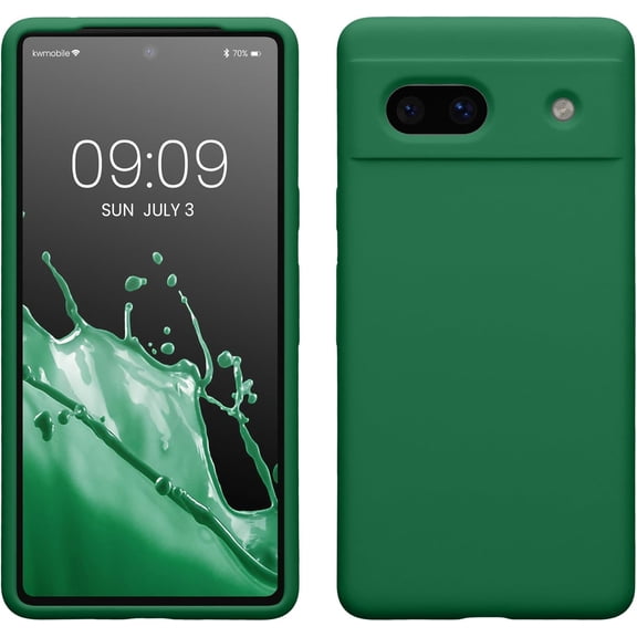 CRKMGS-Case Compatible with Google Pixel 7a Case - TPU Silicone Phone Cover with Soft Finish - Pixie Green