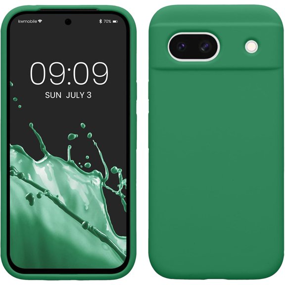 CRKMGS-Case Compatible with Google Pixel 8a Case - TPU Silicone Phone Cover with Soft Finish - Pixie Green