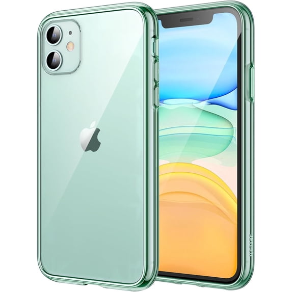 CRKMGS-Case for iPhone 11 6.1-Inch, Non-Yellowing Shockproof Phone Bumper Cover, Anti-Scratch Clear Back (Midnight Green)